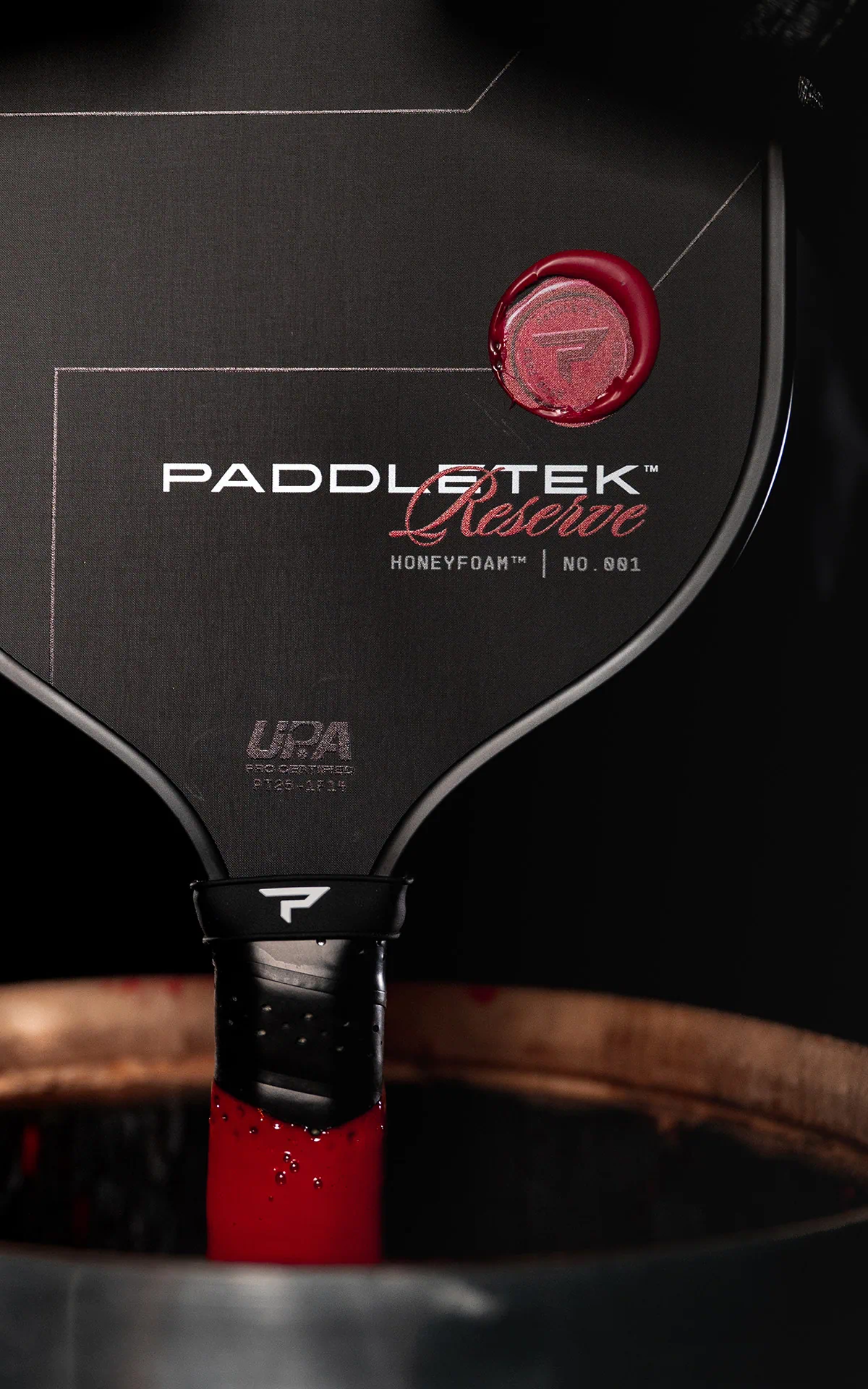 Paddle dipped in wax